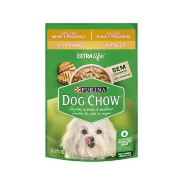 Imagem de Ração Úmida Dog Chow Cães Adultos Mini E Pequenos Frango 100 G - Purin