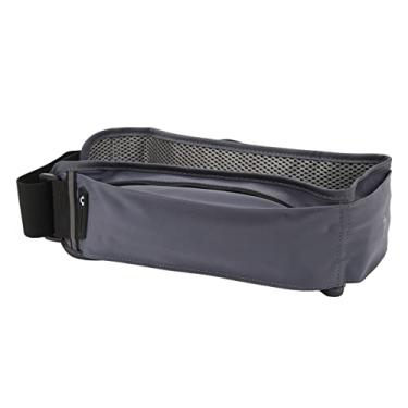Imagem de Pochete, Faixa Reflexiva Cinto para Garrafa de água Corrente Confortável Poliuretano de Aplicação Ampla para Esportes (Cinza)