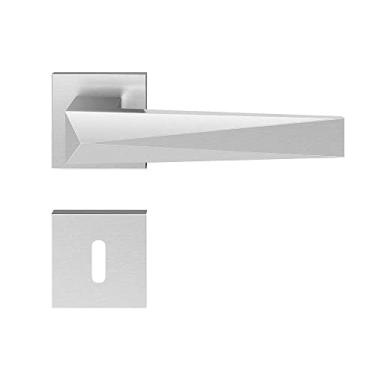 Imagem de Fechadura Zamac Ascot Roseta Quadrada 55mm Externa Pado