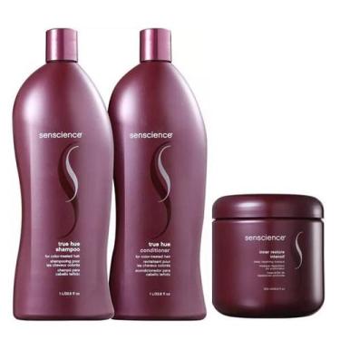 Imagem de Senscience True Hue Shampoo+Condicionador 1L+Mascara Iner Restore Inte