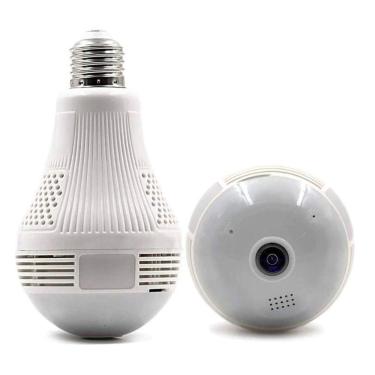 Imagem de Lâmpada Câmera 360 C/Microfone Alarme Sensor De Presença