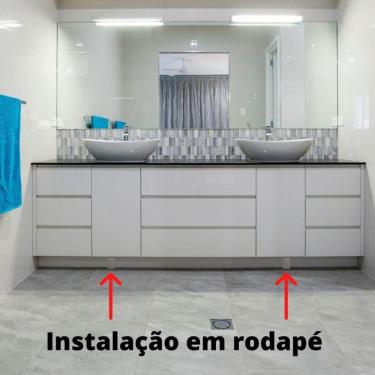 Imagem de Pedal Acionador De Torneira Bivolt Modelo Rodapé + Bica Alta