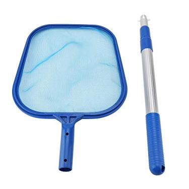 Imagem de Rede skimmer para piscina com vara telescópica, rede de malha skimmer para piscina com vara telescópica ferramenta de limpeza para lagoa (3 * 35 cm)