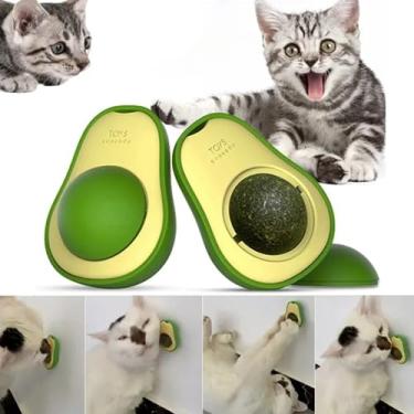 Imagem de Abacate de Brinquedo para Gatos com Catnip Natural Flysea – Antiestresse, Interativo e Seguro para Mordidas e Arranhões
