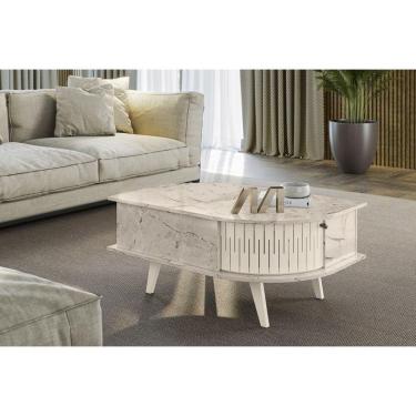 Imagem de Mesa de Centro Indianápolis - Calacata Off White - Madetec