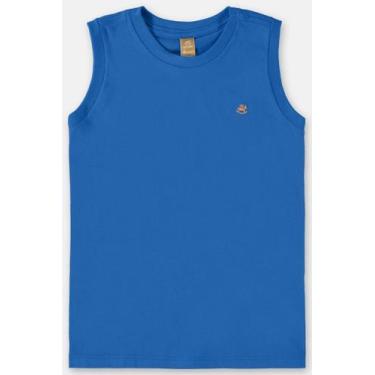 Imagem de Camiseta Infantil Regata Azul - Cutti Boutique