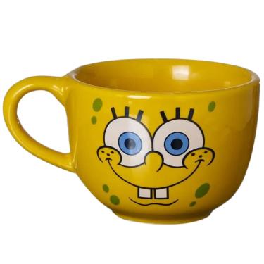Imagem de Bob Esponja Caneca De Sopa Cumbuca Amarela 500Ml Oficial Nickelodeon