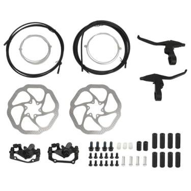 Imagem de Conjunto de Freio a Disco de Bicicleta de Liga de Alumínio, Kit de Alavancas de Freio de Pinça Traseira Dianteira Com Cabos para Bicicleta de Montanha de Estrada