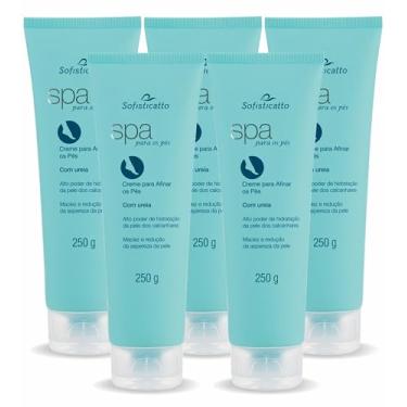Imagem de 5x Spa Creme Para Afinar os Pés Com Uréia 250g Sofisticatto