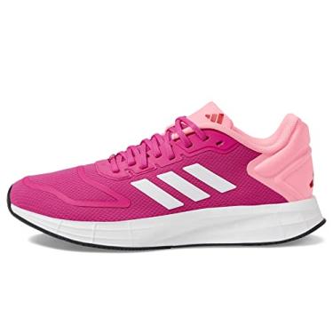 Imagem de adidas Tênis de corrida feminino Duramo 10, Fúcsia lúcida/branco/rosa feixe, 7.5 Wide