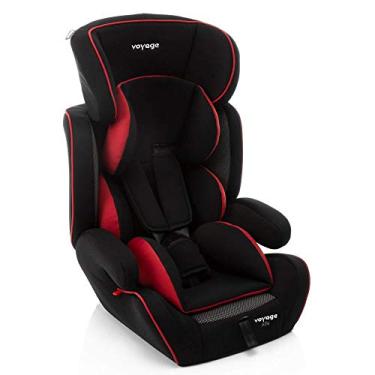 Imagem de Cadeirinha Automotiva Alfa Voyage Preto e Vermelho Para Crianças De 9 A 36 Kg