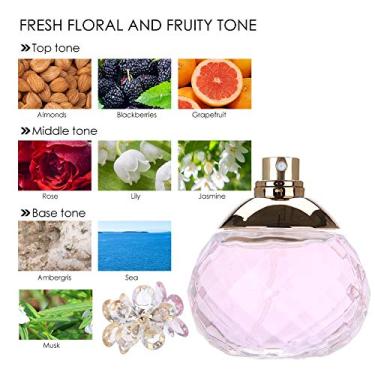 Imagem de Perfume Bom Humor Longa Duração 60ml Refreshing Lady Perfume para a Vida Diária para Amigos(Cor de rosa)