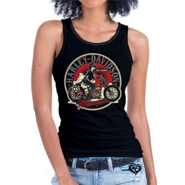 Imagem de Camiseta Regata Rock In Roll Moto Feminina - Alemark