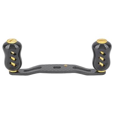 Imagem de TOPINCN Cabo de carretel Baitcasting, cabo plano fibra de carbono, 95 mm, carretel balancim para D S A (dourado)