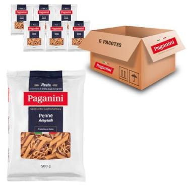 Imagem de Kit c/ 6un Macarrão Penne Integral PAGANINI 500g