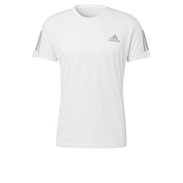 Imagem de Camiseta masculina Adidas Own The Run, White/Reflective Silver, X-Large