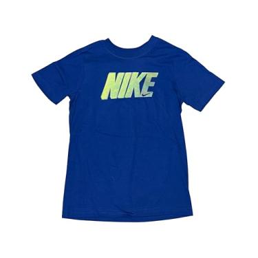 Imagem de Nike Camiseta masculina com logotipo desbotado, Azul Rush, M