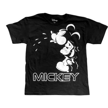 Imagem de SaveMax Camiseta Disney Youth Boys Bad Mickey Spit preta, Preto, XG