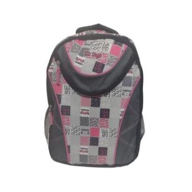 Imagem de Mochila Clio Style Backpacks Feminina CG5342 - Preto e Rosa-Feminino