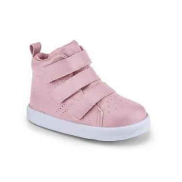 Imagem de Bota Infantil Menina de Couro Rosa Bibi Agility Mini 1202051-Feminino