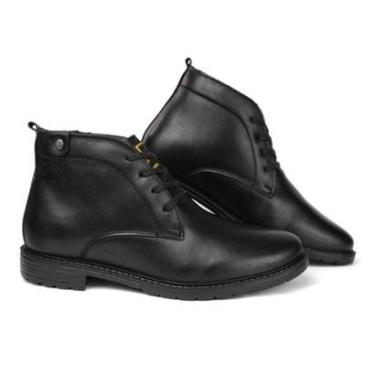 Imagem de Bota Polo work Botina Coturno Boots Couro Cardaço Masculino-Masculino