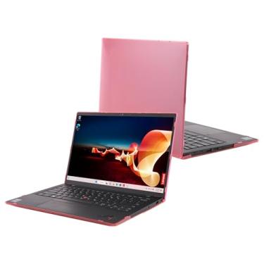 Imagem de mCover Capa compatível apenas com Notebook Lenovo ThinkPad X1 Carbon Gen 9/Gen 10/Gen 11 2021-2024 de 14 polegadas (com dobradiça de 180 graus, não serve para outros modelos Lenovo) - Rosa