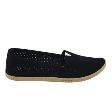 Imagem de Sapatilha Moleca Feminina Alpargata Casual Confortável Bico Redondo 5287.200 Preta (Preta, BR, Adulto, Numérico, 37)
