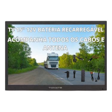 Imagem de Tv Portátil Digital 15.4  12v Caminhão Carro Van Pronta Ent. MTM-1540