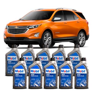 Imagem de Kit Óleo Cambio Automático 10L Mobil ATF Dexron VI GM Equinox 2.0 2018/2022