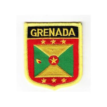 Imagem de Ruoming 1 PÇ Patch de bandeira de Granada bordado a ferro ou costurado, tático, militar, granada nacional