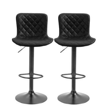 Imagem de Kit 2 Banqueta Alta Giratória Regulagem de Altura Duoffice Arya