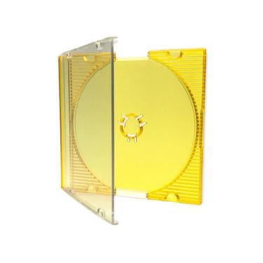 Imagem de Box Cd Mini Acrílico Laranja-Kit 50 Unidades