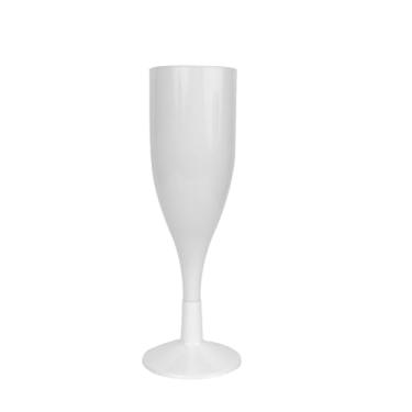 Imagem de Kit Taça Champanhe 150 Ml Tipo Acrílico 12 Unidades (BRANCA)