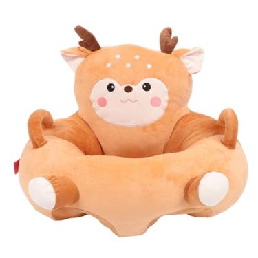 Imagem de Cadeira de sentar para bebês, suporte para bebês, sofá macio, adorável, desenho animado, aprendizagem precoce, cadeira sentada, travesseiro espreguiçadeira de bebê (Rådjur)