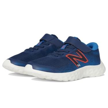Imagem de New Balance Tênis de corrida infantil 520 V8 Bungee Lace, Nb Azul-marinho/Neo Flame, 15