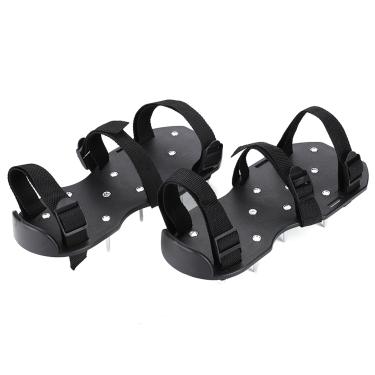 Imagem de Sapatos Aeradores de Gramado Com Tiras de Fivela e Laço, 1 par de Sandálias Aeradoras de Gramado Sapatos Com Pontas de Grama para Serviços Pesados ​​Ferramenta de Aerador de (3