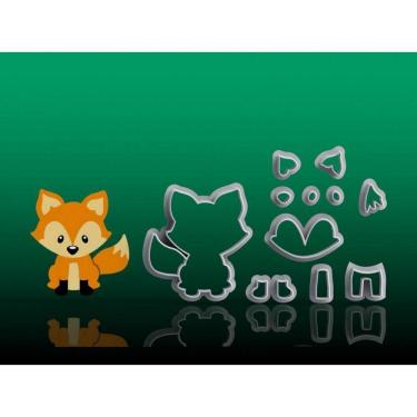 Imagem de Cortador Raposa do Bosque Encantado Floresta Tamanho 5cm