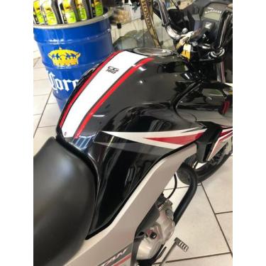 Imagem de Adesivo Gravata Faixa Titan Cg 160 Resinado - Branc/verm - Resitank