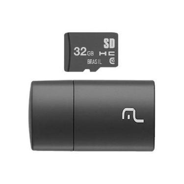 Imagem de Cartao Micro SD 32GB com Leitor USB Classe 4 MC163 - Multilaser