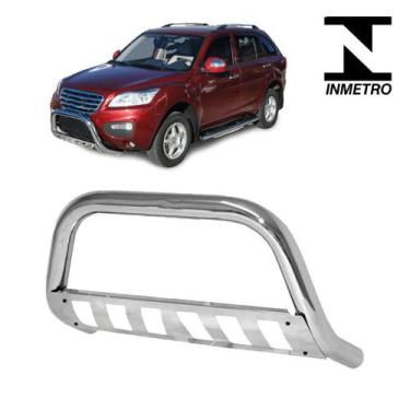Imagem de Quebra Mato Lifan X60 2013 a 2016 com chapa Cromo - CCF