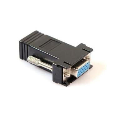 Imagem de Adaptador Extensor Vga Femea Via Cabo Rede Rj45 - Lotus
