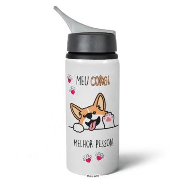 Imagem de Garrafa Squeeze NK - Meu Corgi, melhor pessoa! - JPS INFO