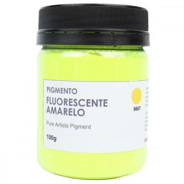 Imagem de Pigmento Artístico Cromacolor 100g 9887 Amarelo Fluorescente