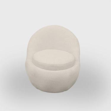 Imagem de Poltrona para Sala Orgânica Confortável e Reforçada Bouclé - Aliança D