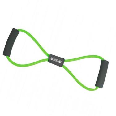 Imagem de Extensor Elástico Em Oito Tensão Médio LS3202M Liveup, Verde
