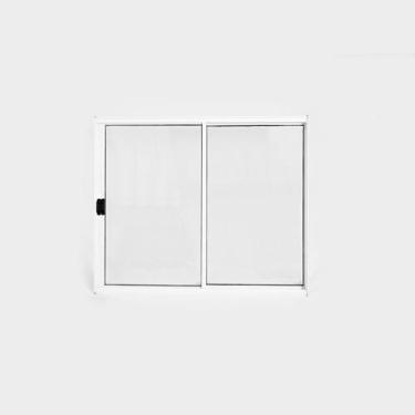 Imagem de Janela de Alumínio de Correr 100x100cm 2 Folhas sem Grade Plus Lux Esq
