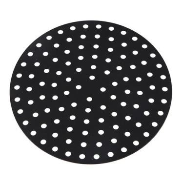 Imagem de Protetor De Silicone Airfryer Universal Redondo 22,5 Cm - Clink, Preto