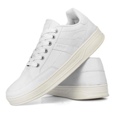 Imagem de Sapatenis Tênis Casual Masculino branco e preto 37ao44 - MKSHOES, Bran