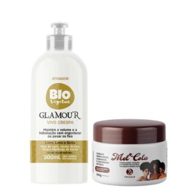 Imagem de Kit Mel Cola 250g + Ativador Vivo Crespa Bio Glamour 300ml - Trihair