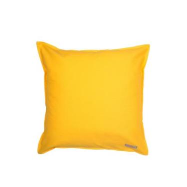 Imagem de Capa de almofada em pesponto 45 cm x 45 cm amarela - Banana Bananeira